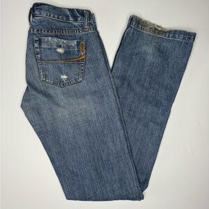 Ezra Fitch Distressed Jeans Womens 25 Bootcut Y2K Denim Low Rise